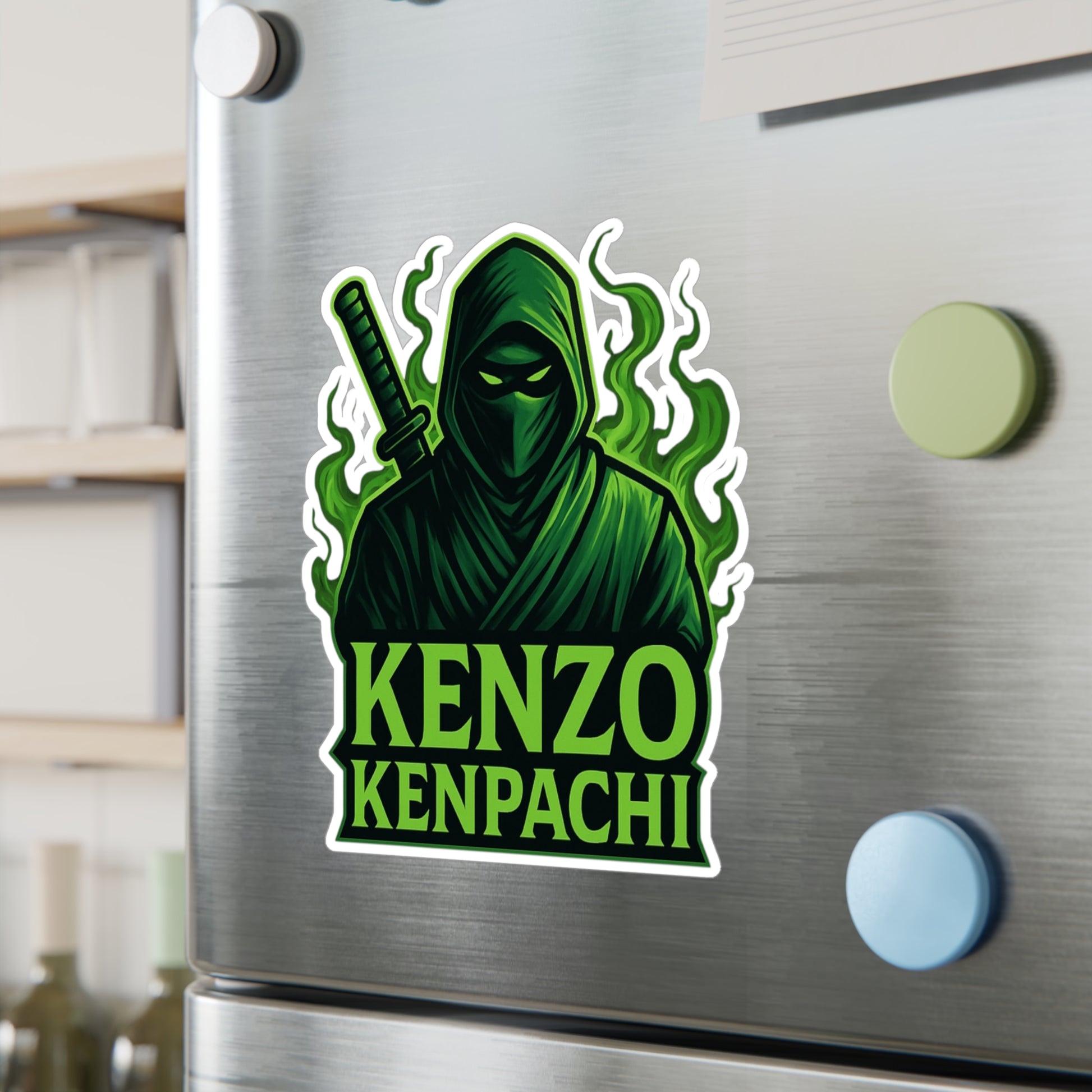 Kenzo Kenpachi Vinyl Decals | Anime Wall Art, Stickers for Fans, Home Decor, Laptop Decoration, Gift Ideas