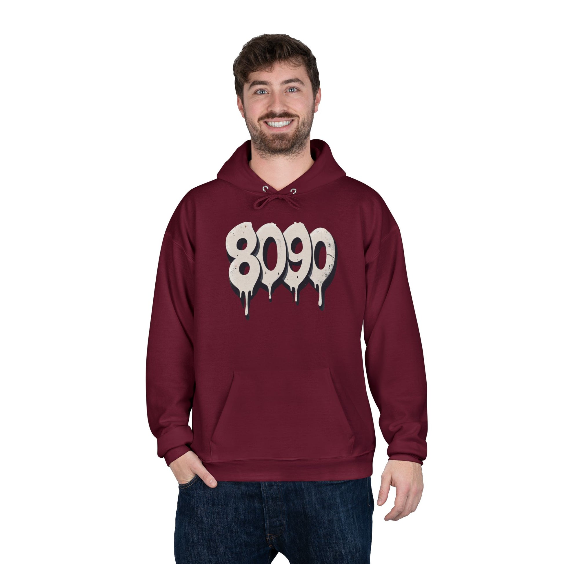 8-0-9-0 Crew Basic Hoodie | Unique Graphic Pullover Sweatshirt for Music Lovers