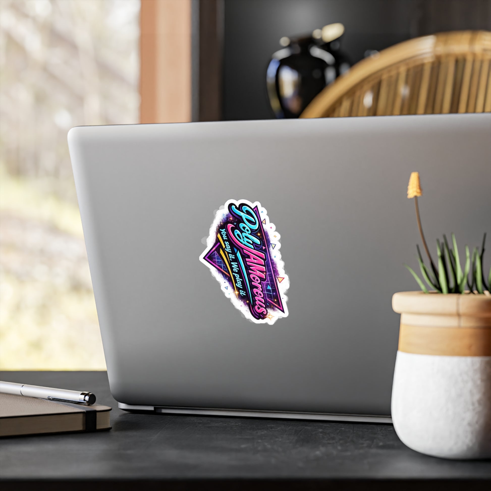 PolyJAMorous Sticker — Kiss-Cut Vinyl Decal for Kenzo Live DJ Stream