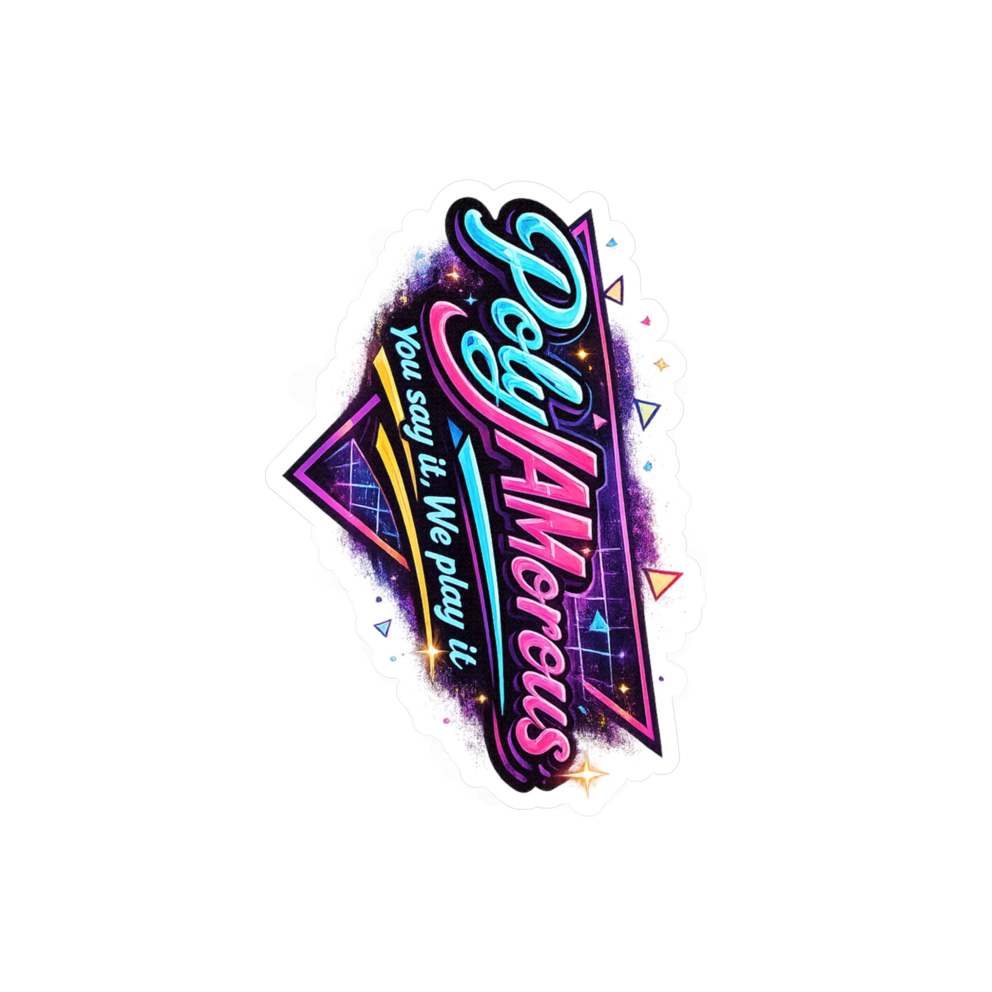 PolyJAMorous Sticker — Kiss-Cut Vinyl Decal for Kenzo Live DJ Stream